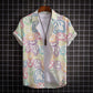 Men Short Sleeve 3D Printed Shirt