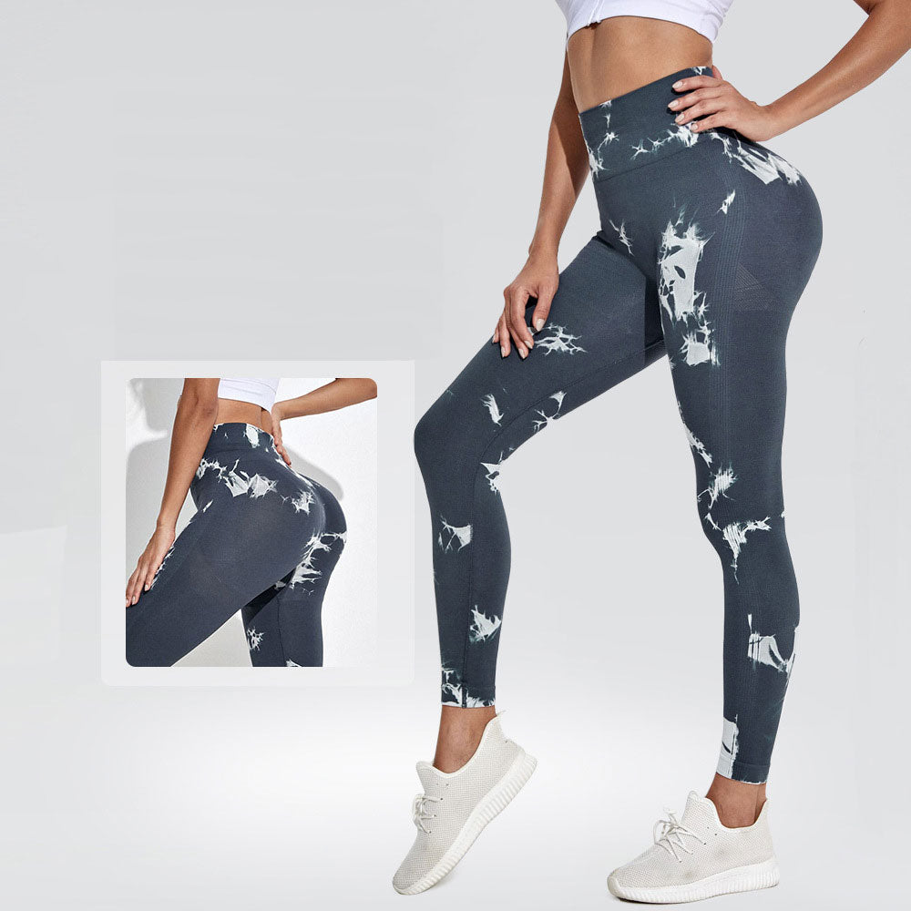 New  Seamless Tie Dye Leggings