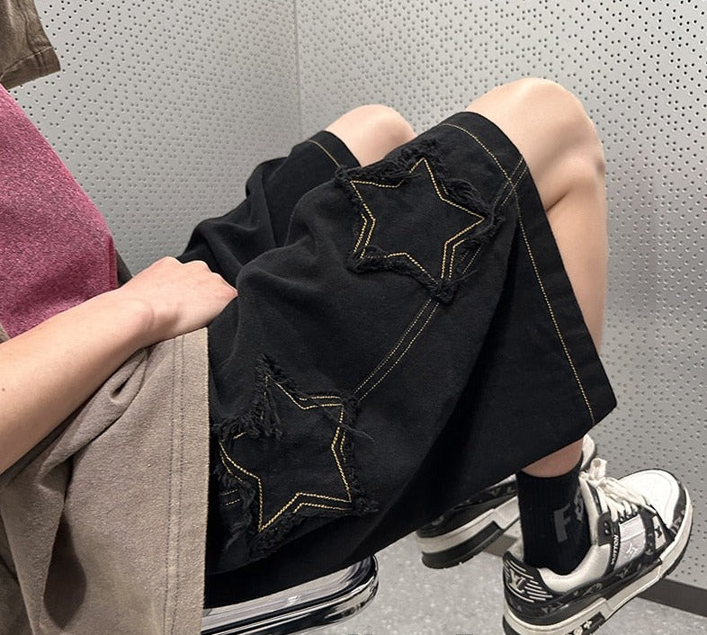 New Star Patchwork Shorts