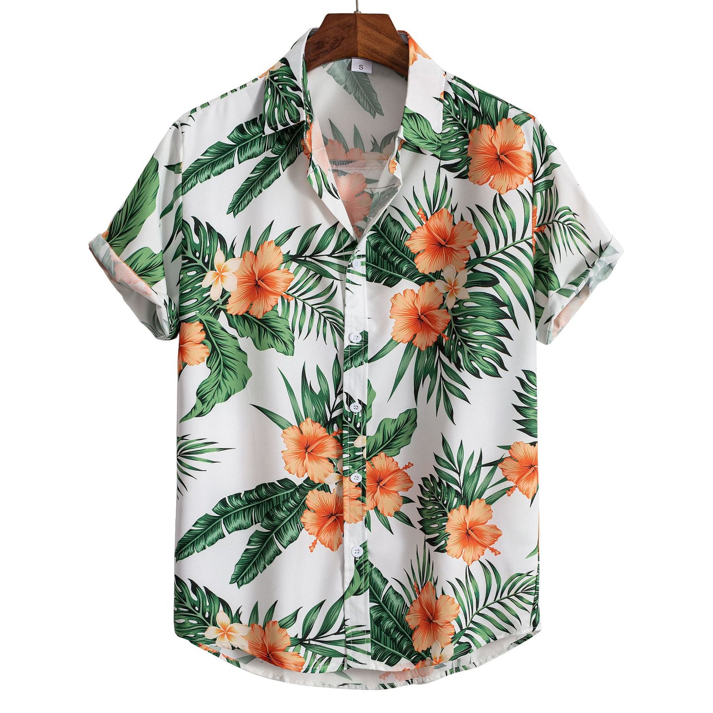 Men Short Sleeve 3D Printed Shirt