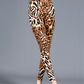 Womens Graffiti Style Slim Stretch Trouser