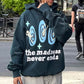 3D Skull Puff Print Hoodies