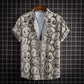 Men Short Sleeve 3D Printed Shirt