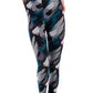 Womens Graffiti Style Slim Stretch Trouser