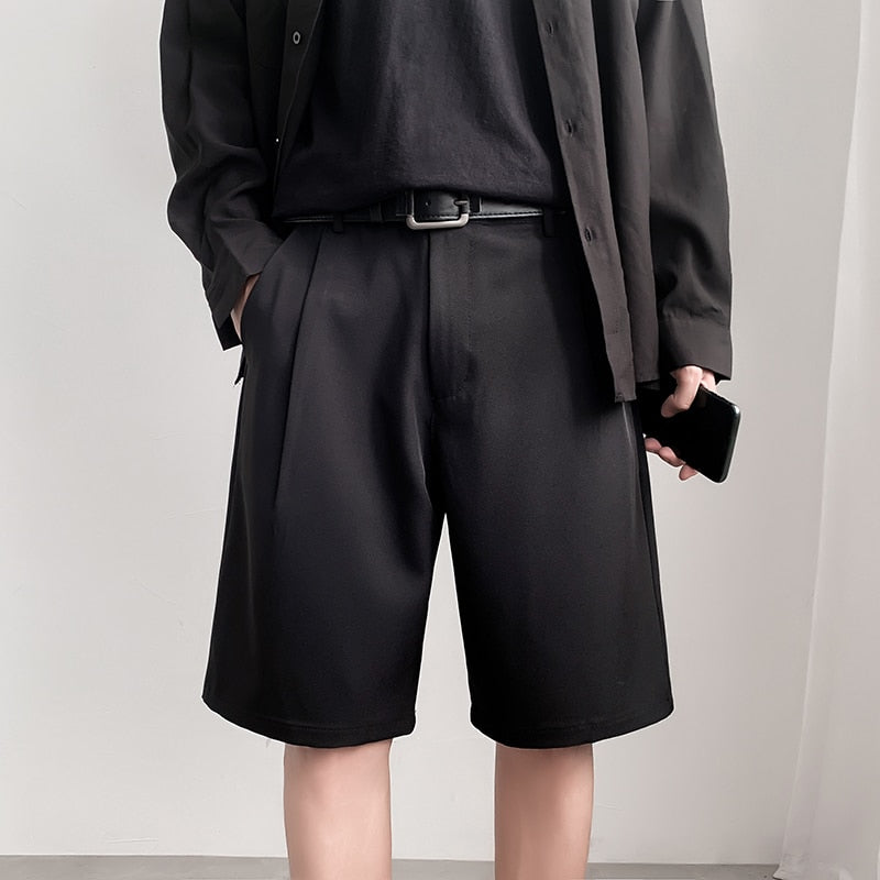 Summer Men's Straight Fit Knee-Length Short