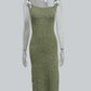 New  Sexy Sleeveless Midi Dress