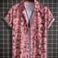 Men Short Sleeve 3D Printed Shirt
