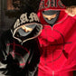 2022 Winter American Y2k High Street Red Black Hoodie