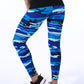 Womens Graffiti Style Slim Stretch Trouser