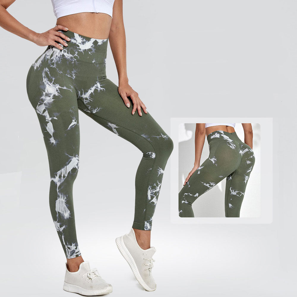 New  Seamless Tie Dye Leggings