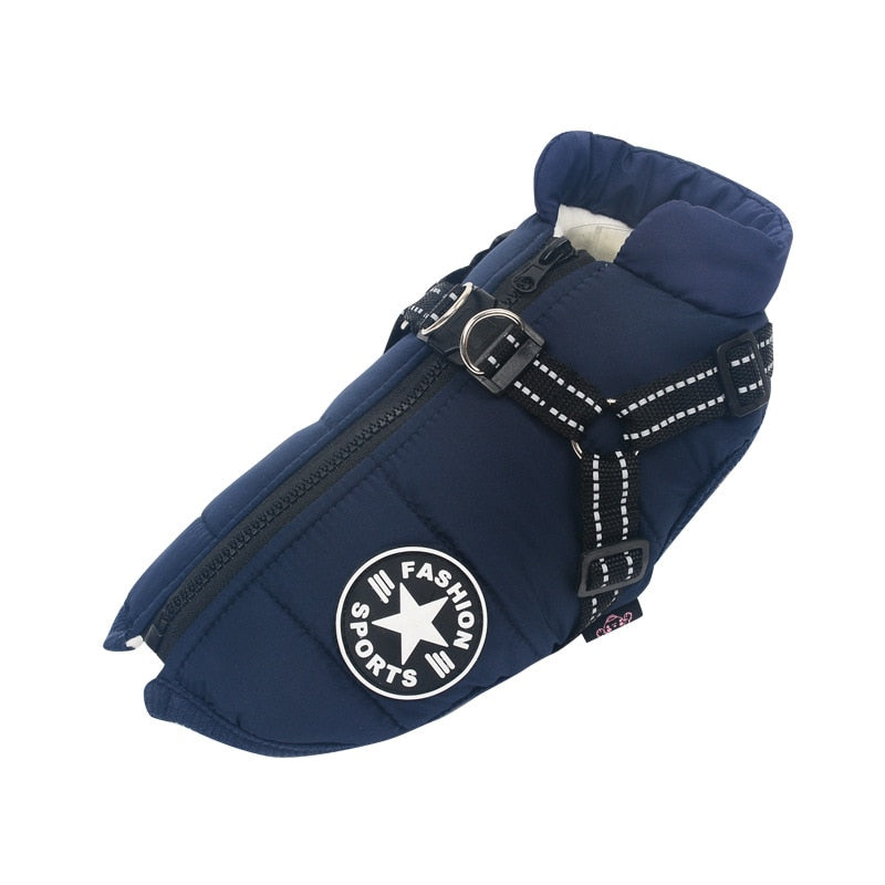 New Harness Winter Warm Dog Clothes