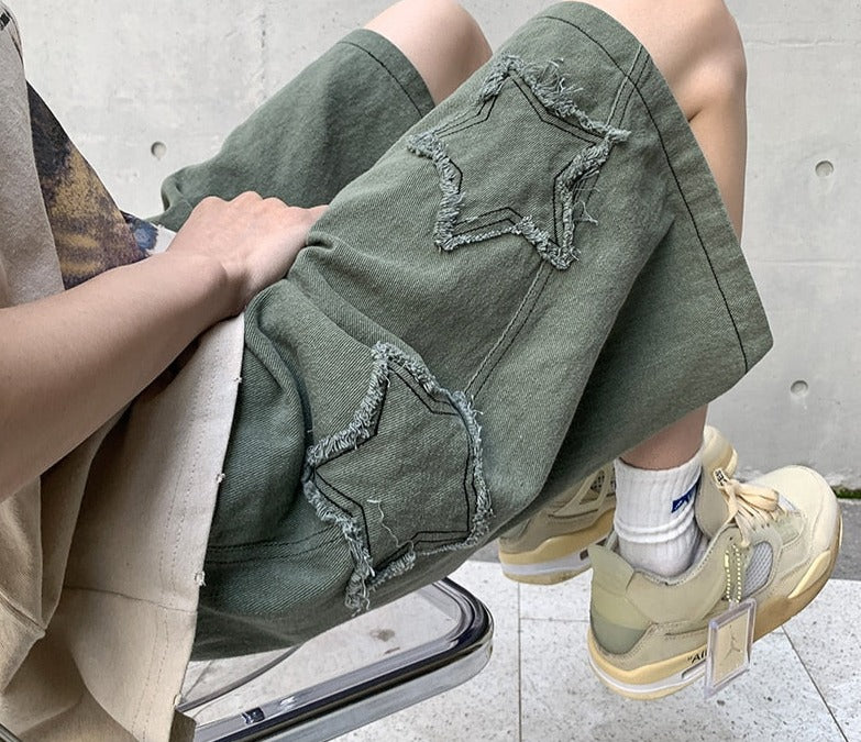 New Star Patchwork Shorts