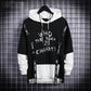 Autumn Men's Casual Black Hoodies