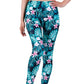 Womens Graffiti Style Slim Stretch Trouser
