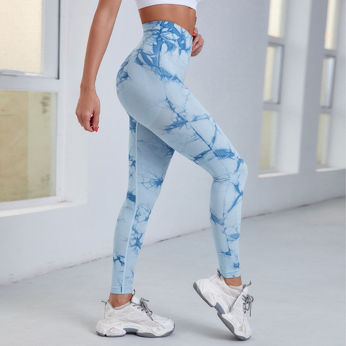 New  Seamless Tie Dye Leggings