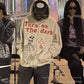 3D Skull Puff Print Hoodies