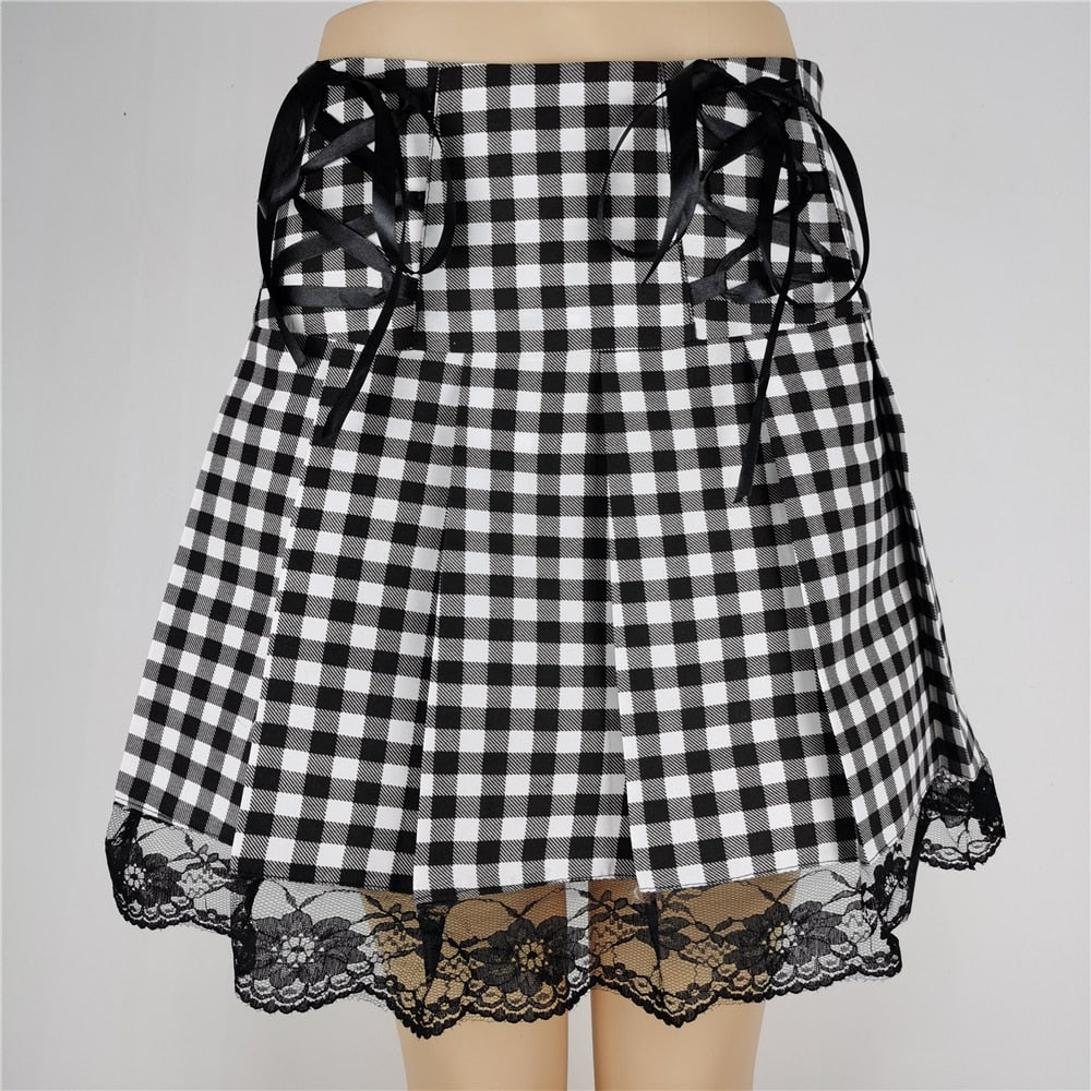 New  Streetwear Black Skirt