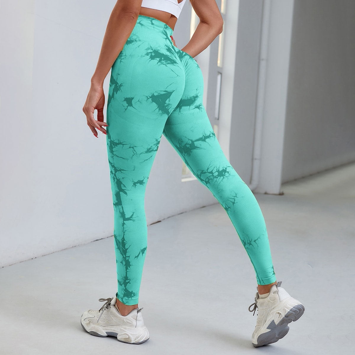 New  Seamless Tie Dye Leggings