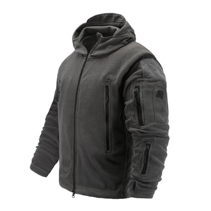 Military Uniform Soft Shell Casual Hooded Jacket