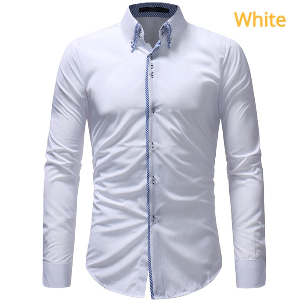 Mens Long Sleeve Business Shirt