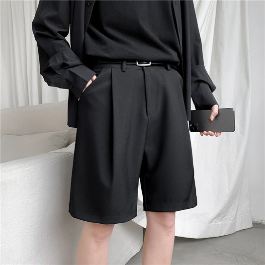 Summer Men's Straight Fit Knee-Length Short