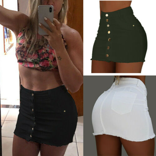 KREYOL DENIM JEAN MINI SKIRT