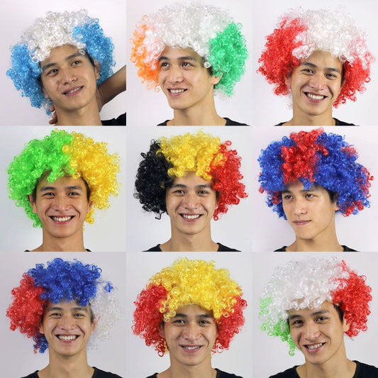 KREYOL 1PCS PET WORLD CUP HEADGEAR AFRO WIG