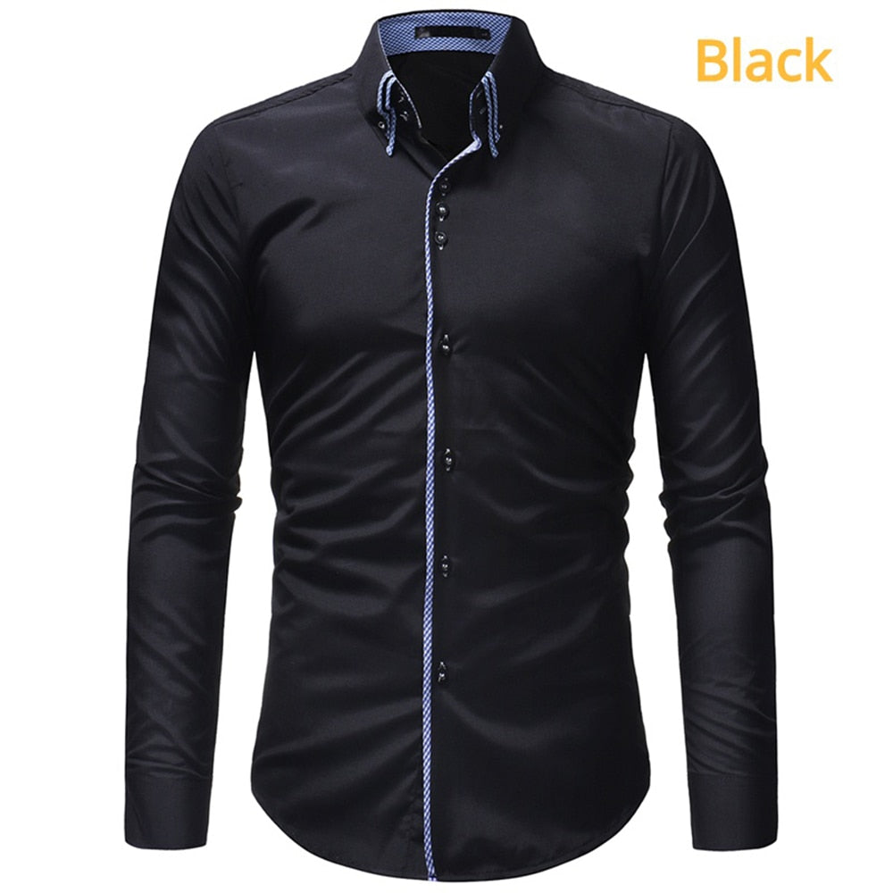 Mens Long Sleeve Business Shirt