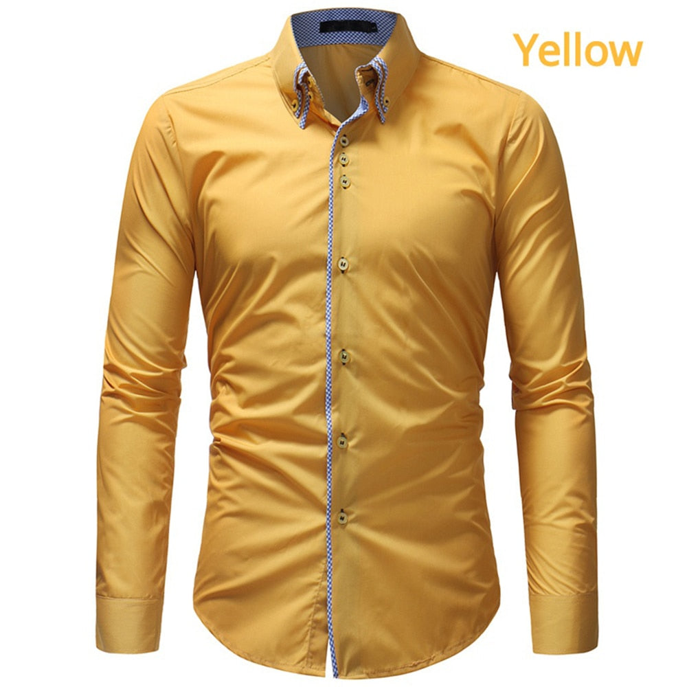 Mens Long Sleeve Business Shirt