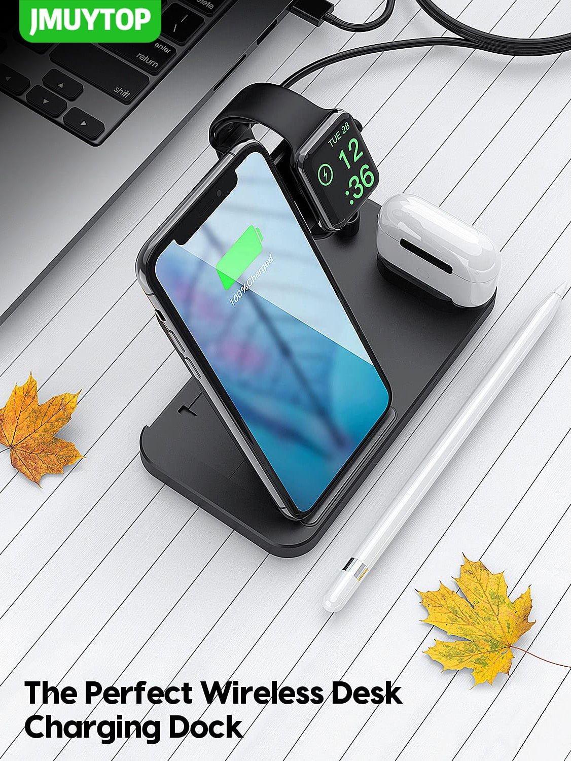 4in1 Charging Station For Apple watch iPhone 13 Pro