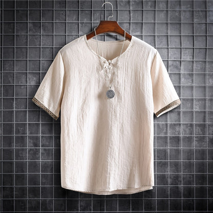 Fashion Men Short Sleeve Light Weight Clothing Shirt