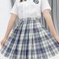 Summer High Waist Preppy Girls Dance Mini Skirt