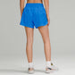 Women Liner Side Zipper Pockets Sports Shorts