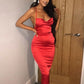 KREYOL WOMEN SLEEVELESS MIDI DRESS