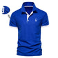 Men Casual Solid Color Slim Fit Polo Shirts