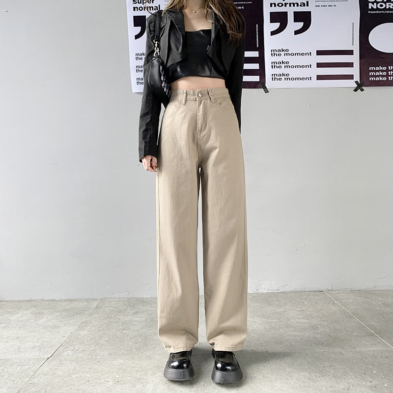 Women High Waist 2022 Trend Denim Pants