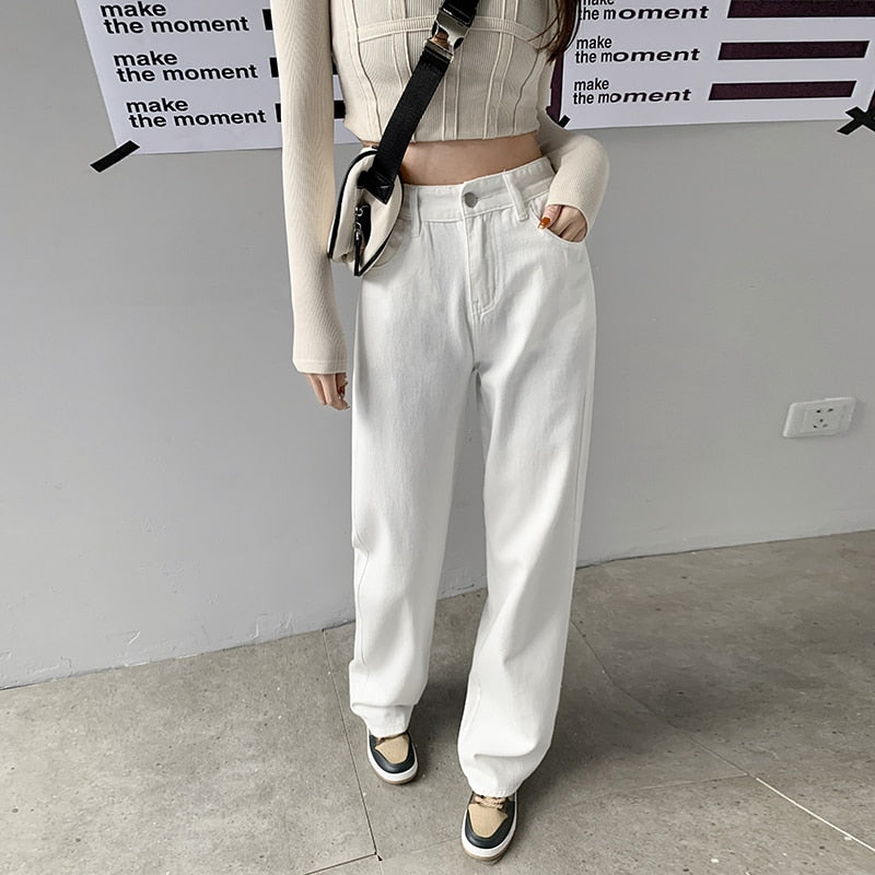 Women High Waist 2022 Trend Denim Pants
