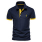 Men Casual Solid Color Slim Fit Polo Shirts