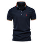 Men Casual Solid Color Slim Fit Polo Shirts