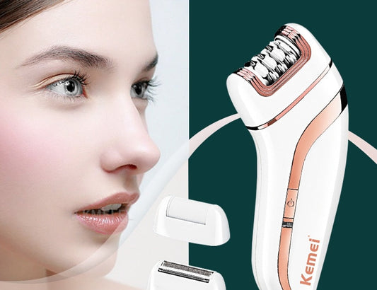 3 In1 Women Epilator Electric Female Face Hair Removal