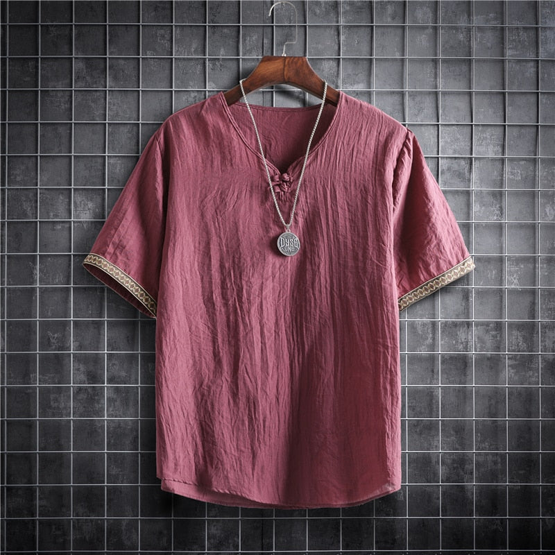 Fashion Men Short Sleeve Light Weight Clothing Shirt