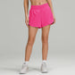 Women Liner Side Zipper Pockets Sports Shorts