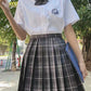 Summer High Waist Preppy Girls Dance Mini Skirt
