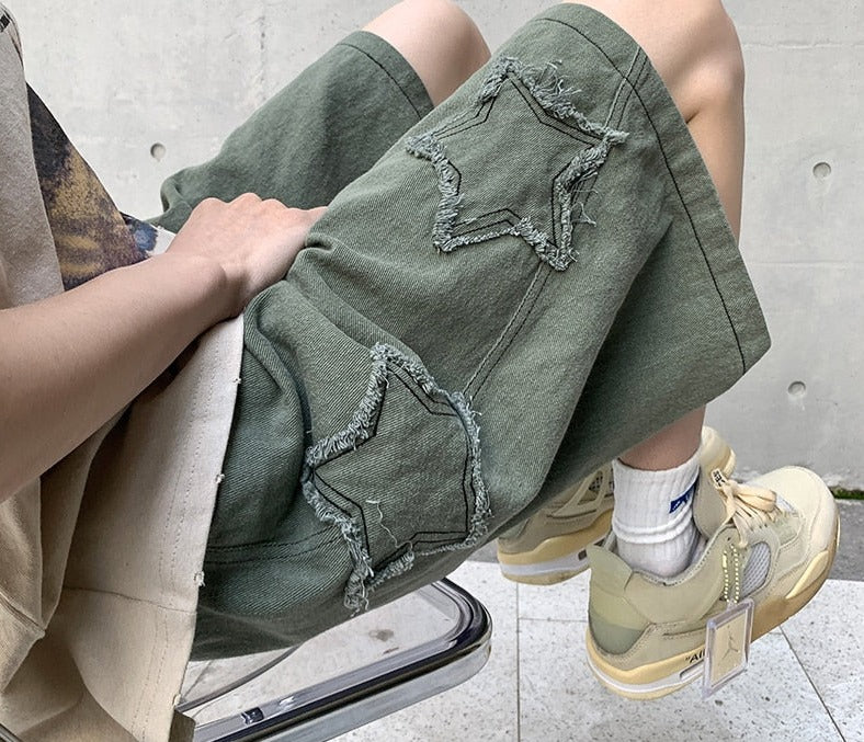 New Star Patchwork Shorts