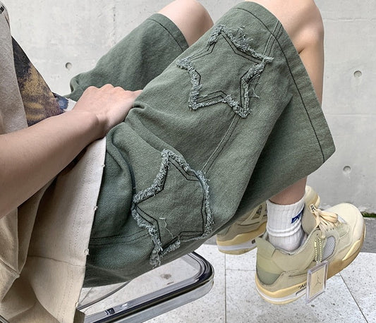 New Star Patchwork Shorts