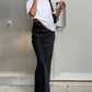 New  Elegant Satin Black Trumpet Skirts