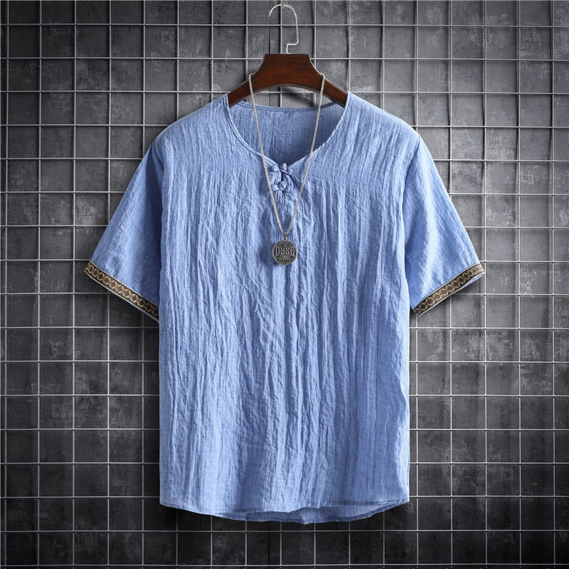 Fashion Men Short Sleeve Light Weight Clothing Shirt