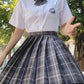 Summer High Waist Preppy Girls Dance Mini Skirt