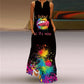 Summer Boho Sleeveless V-Neck Long Dress