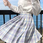 Summer High Waist Preppy Girls Dance Mini Skirt